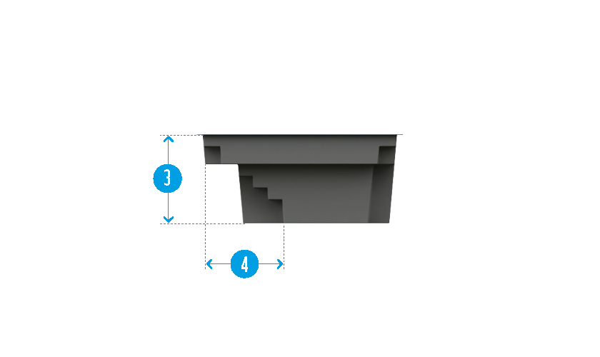 Inspiration Piscine – piscine à coque Mini carré moins 10m² Blain