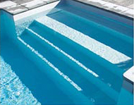 Piscine fond gris couleur construction coque